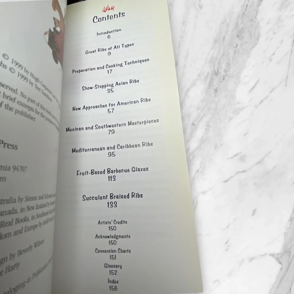Book The Great Ribs Book Cookbook by Hugh Carpenter & Teri Sandison BBQ - Picture 5 of 6